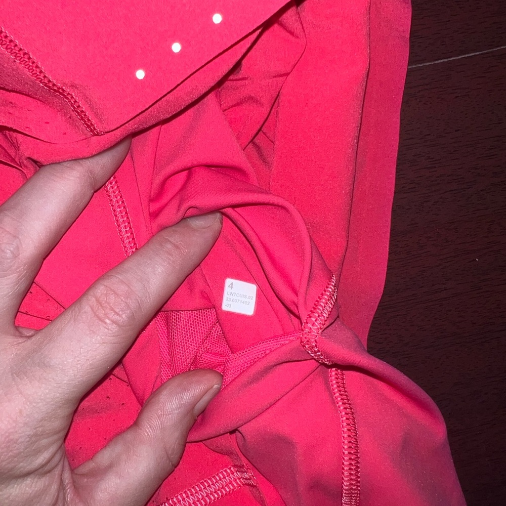 Lululemon Athletica Women's Bright Pink Athletic Shorts - Picture 3 of 4